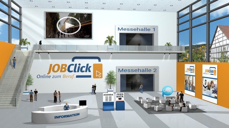 Virtuelle Berufsmesse "JOBClick" - Plattform, Bild: Landratsamt Weimarer Land