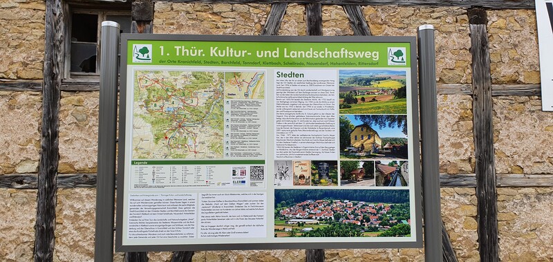 VG Kranichfeld: Installation von Informationstafeln am Kulturlandschaftsweg, Bild: RAG Weimarer Land - Mittelthüringen e.V.