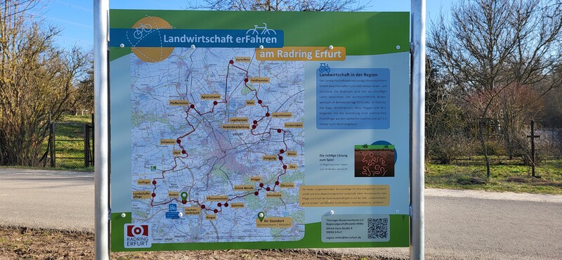 Landwirtschaftliche Informationstafeln am Erfurter Radring, Bild: RAG Weimarer Land -  Mittelthüringen e.V.
