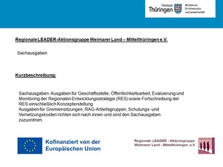 Poster Publizität Sachausgaben, RAG Weimarer Land -  Mittelthüringen e.V.